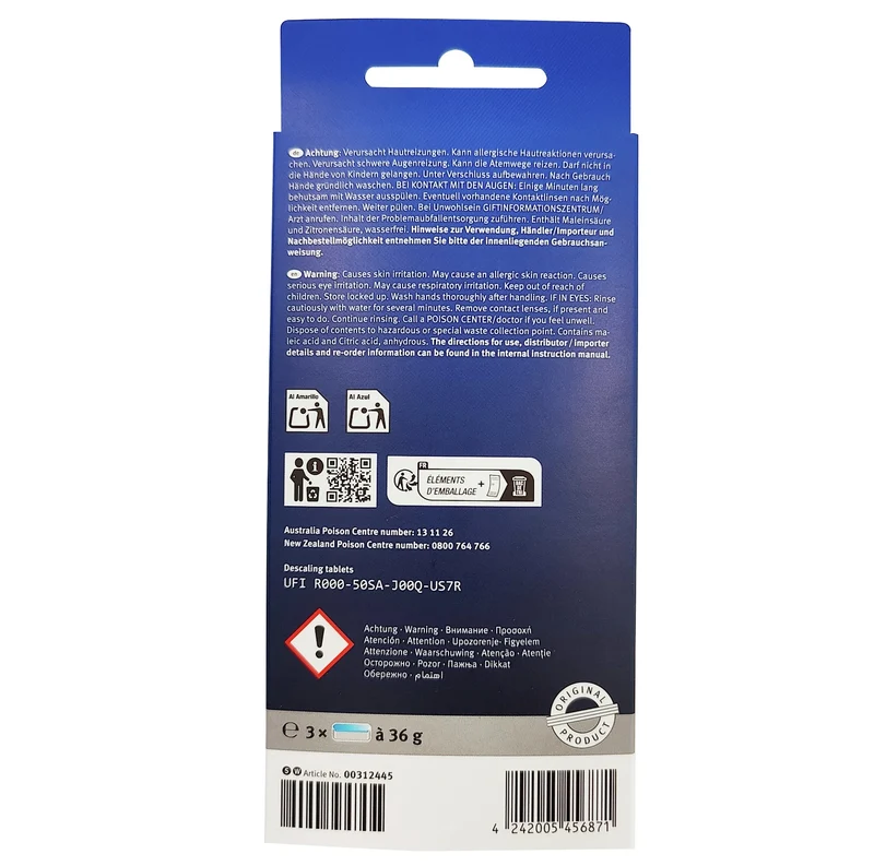 BOSCH SIEMENS - Détartrant - Tablet Multi pack - 3 Pieces of 18 g