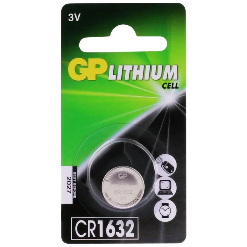 GP Lithium CR1632 | 1652 - 3 V - 62 mAh - Cellule bouton