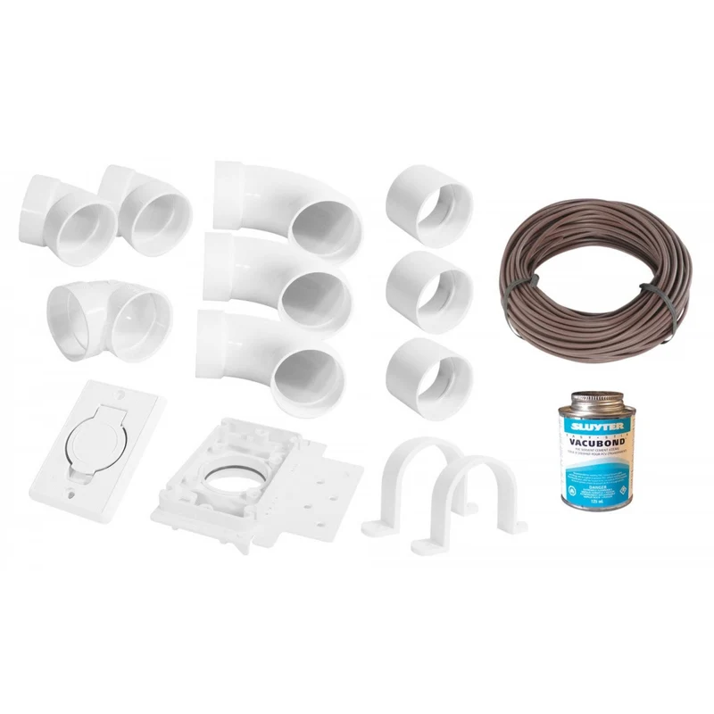 Central Vacuum Installation Kit - 1 Outlet