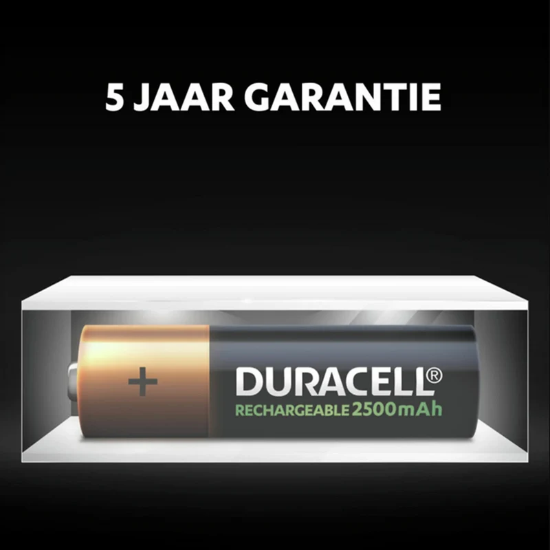 DURACELL NiMH AA | HR6 - Multipack - 4 Pièces - 1.2 V - 2500 mAh - Rechargeable Batterie