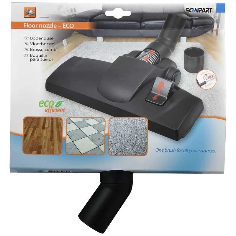 SCANPART Brosse combi - 27 cm - Polyester - diamètre 32 mm + 35 mm