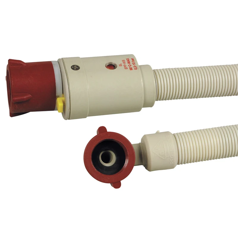 SCANPART - Tuyau d'alimentation avec Aquastop - 3/4" coudé - 3/4" droit - 90 bars - 2,0 m