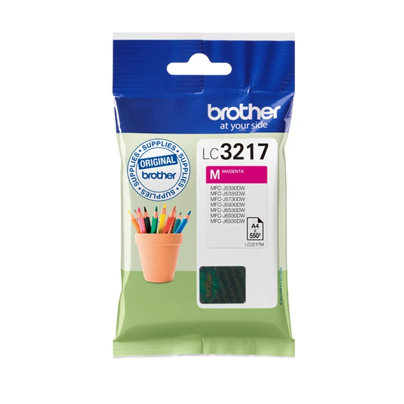 BROTHER Cartouche d'encre LC3217M - Rouge