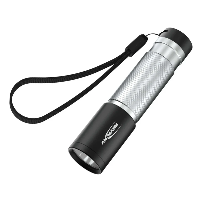 ANSMANN - Lampe torche - 70B - 70 lumens - Noir + Argent - 1 pile AA