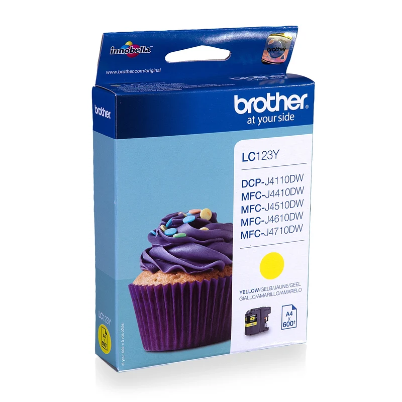 BROTHER Cartouche d'encre LC123Y - Jaune