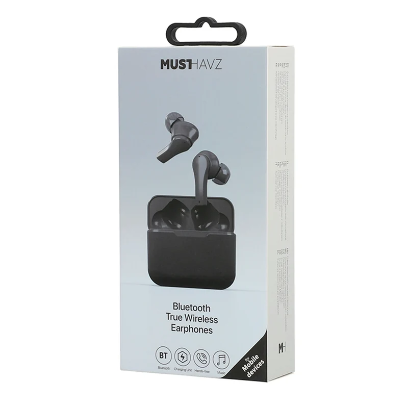 MUSTHAVZ - Casque - Noir - MHTWS268 - Intra-Auriculaires - Bluetooth