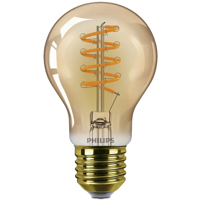 PHILIPS - Vintage Led - E27 - 40 W - 470 Lumen - 2200 K - Flame - Bulb - Dimmable