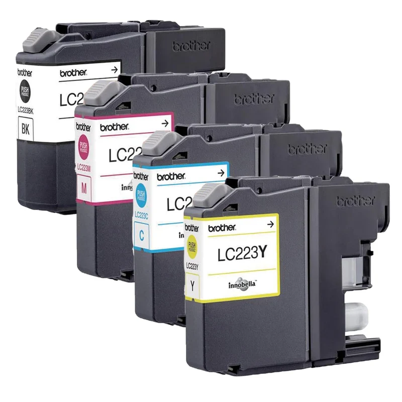 BROTHER Cartouche d'encre LC223 - Multipack - Noir + Bleu + Rouge + Jaune