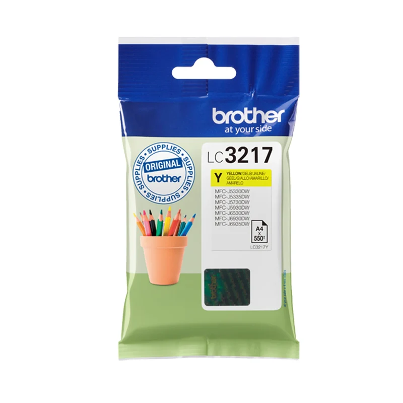 BROTHER Cartouche d'encre LC3217Y - Jaune