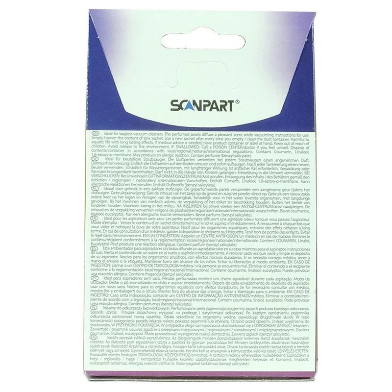 SCANPART - Aspirateur rafraîchisseur - Lavande - 4 Pieces