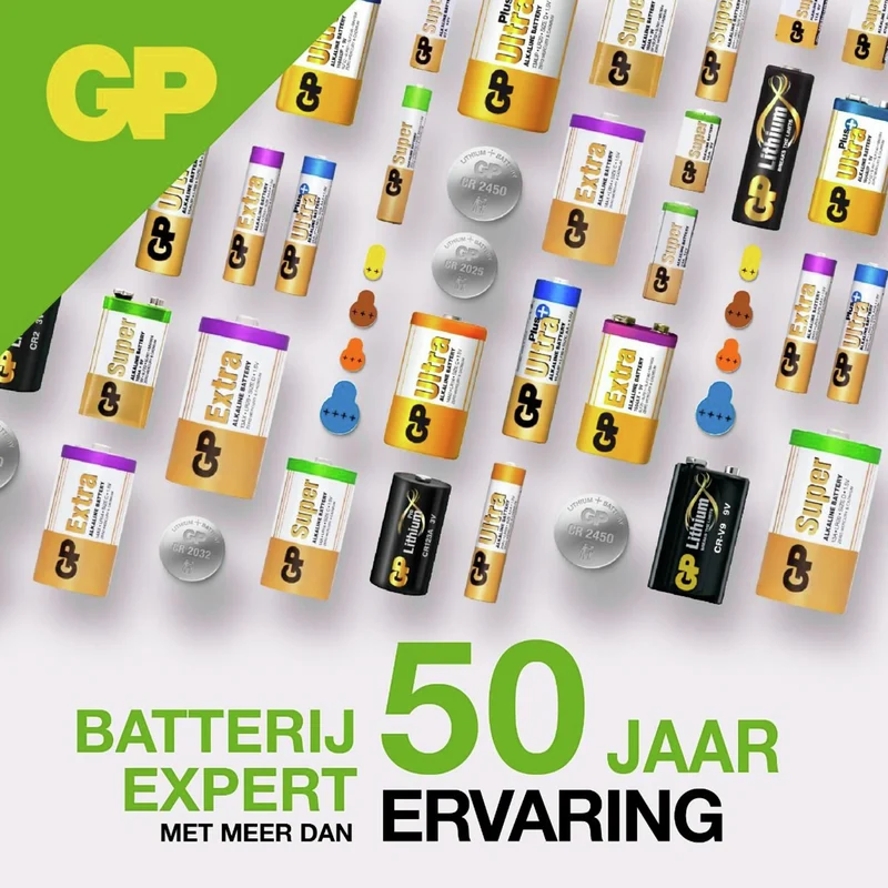 GP Alkaline MN21 | 23A - Multipack - 4 Pièces - 12 V - 38 mAh Batterie