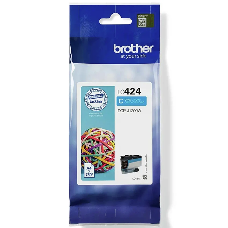 BROTHER Cartouche d'encre LC424C - Bleu