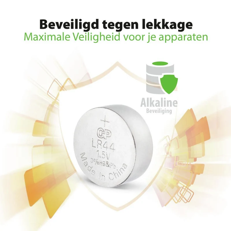 GP Alkaline LR44 | A76 - Multipack - 4 Pièces - 1.5 V - 110 mAh - Cellule bouton