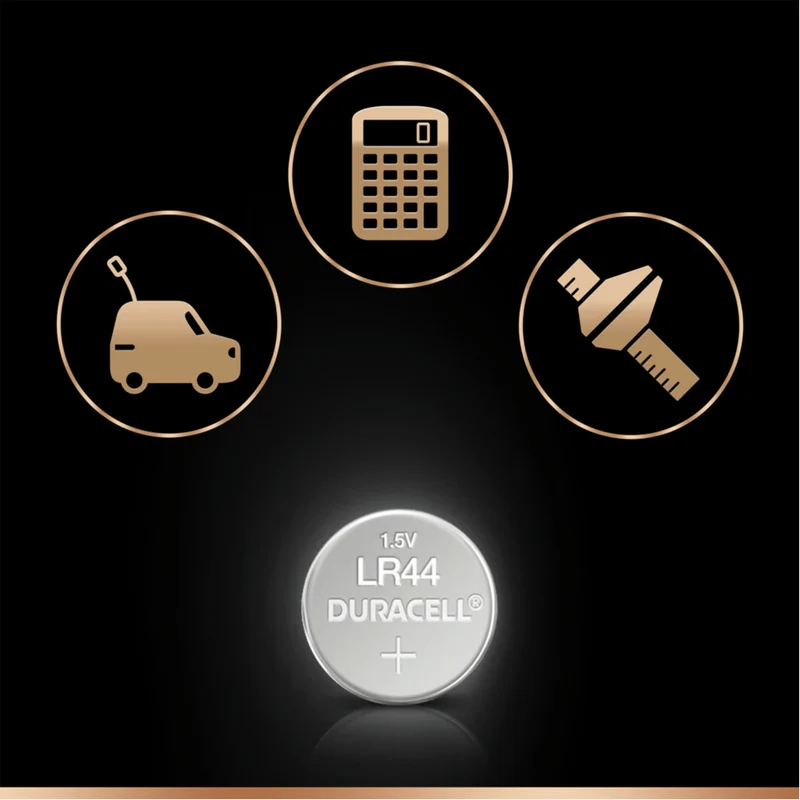 DURACELL Alkaline LR44 | A76 - Pack duo - 1.5 V - 150 mAh - Cellule bouton