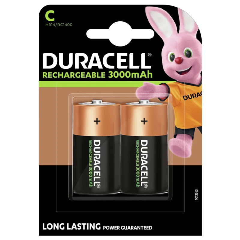DURACELL NiMH C | HR14 - Pack duo - 1.2 V - 3000 mAh - Rechargeable Batterie