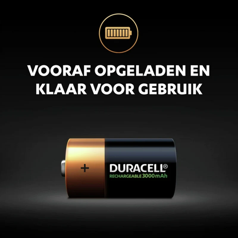 DURACELL NiMH C | HR14 - Pack duo - 1.2 V - 3000 mAh - Rechargeable Batterie