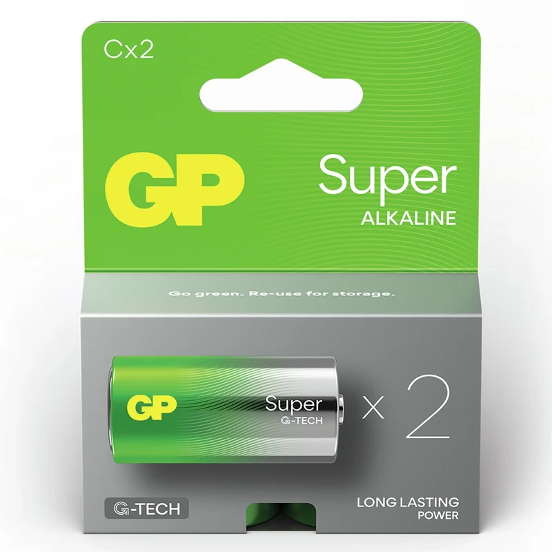 GP Super Alkaline C | HR14 - Pack duo - 1.5 V - 2100 mAh Batterie