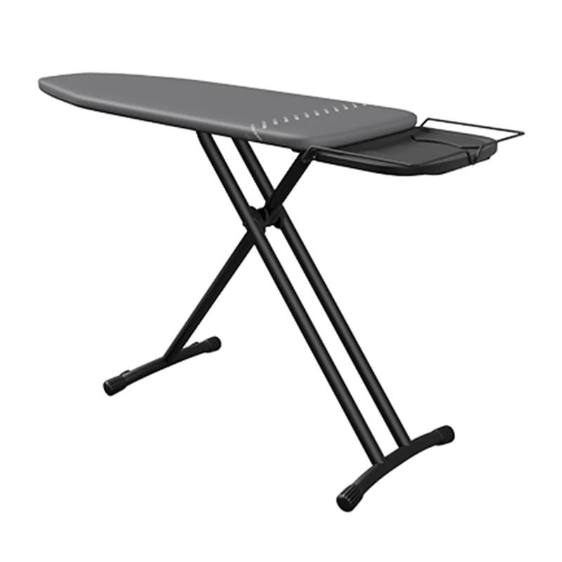 LAURASTAR - Table à repasser - Plusboard - 125 cm x 45 cm - Grise - Avec Support pour fer à repasser