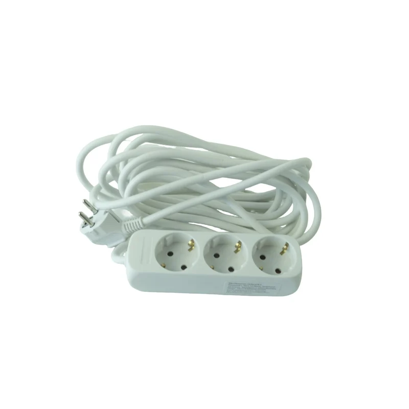 SCANPART - Multiprise - 3 prises EU vers fiche EU - 5,0 m