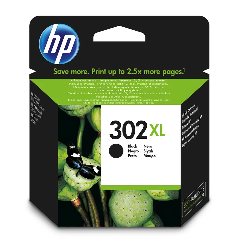 HP XL Cartouche d'encre 302XL - Noir