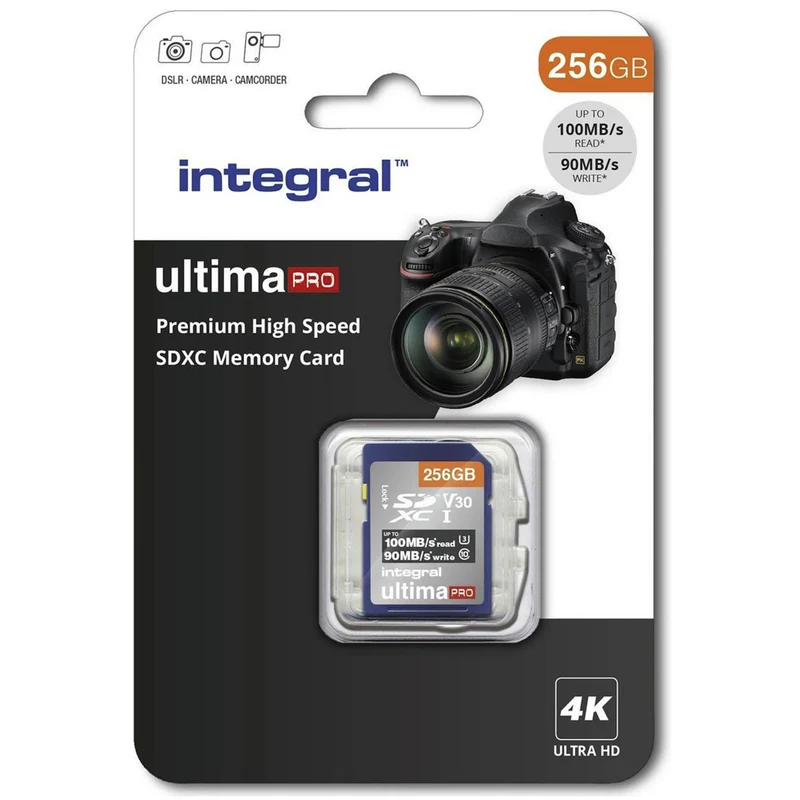 INTEGRAL - Carte mémoire - 256 GB - SDXC - V30