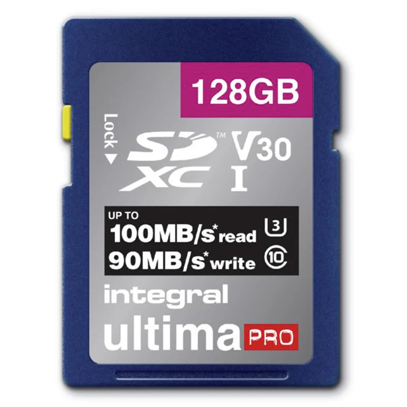 INTEGRAL - Carte mémoire - 128 GB - SDXC - V30