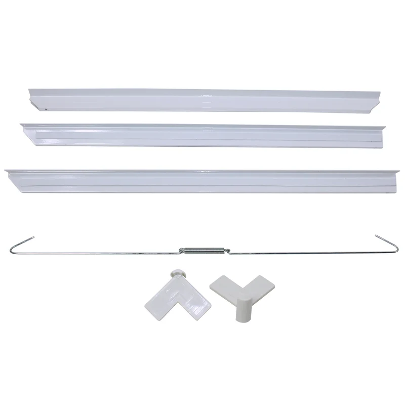 SCANPART - Kit de superposition lave linge seche linge - Blanc - Compact - Convient également aux machines à laver à coins arrondis