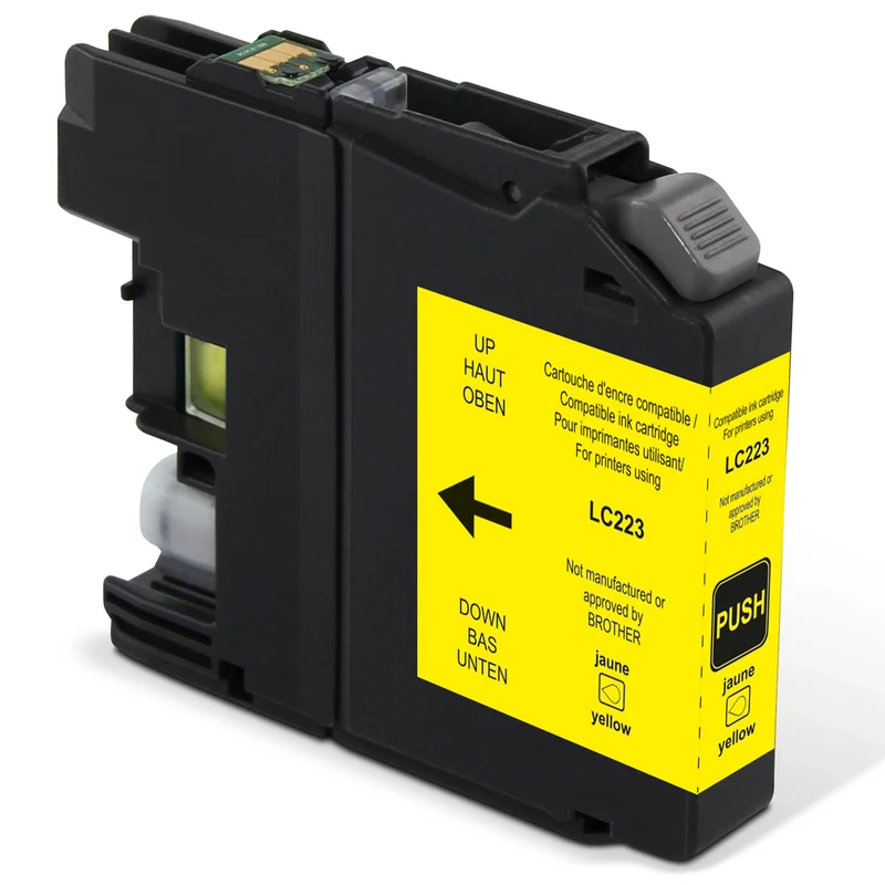 RECYCLECLUB Cartouche d'encre LC223Y - Jaune - Remplace Brother
