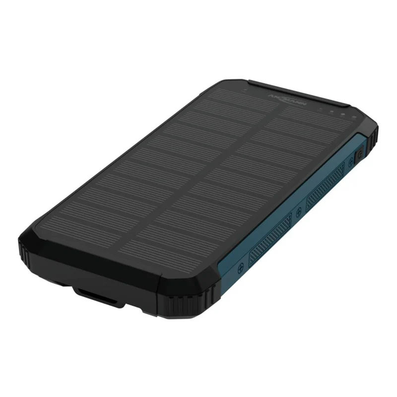 ANSMANN Banque de puissance - PB212W - Noir - 10000mAh - 1x USB-A (F)|Sans fil - Énergie solaire