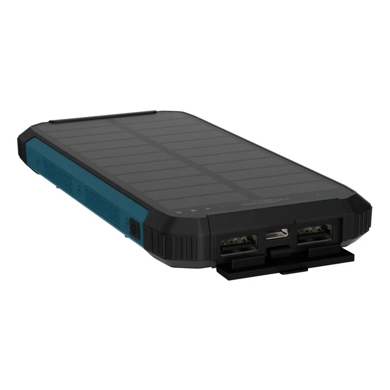 ANSMANN Banque de puissance - PB212W - Noir - 10000mAh - 1x USB-A (F)|Sans fil - Énergie solaire