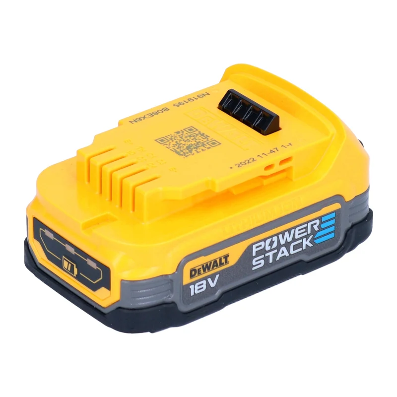Kit de démarrage DeWalt DCB 1104 E1T 18 V avec 1 batterie Powerstack 1,7 Ah + chargeur DCB 1104 + TSTAK