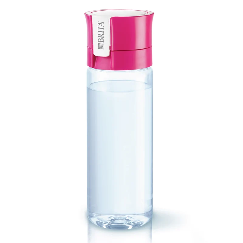 BRITA - Fill&Go - Gourde filtrante - 0,6 L - Rose - Filtre à eau inclus