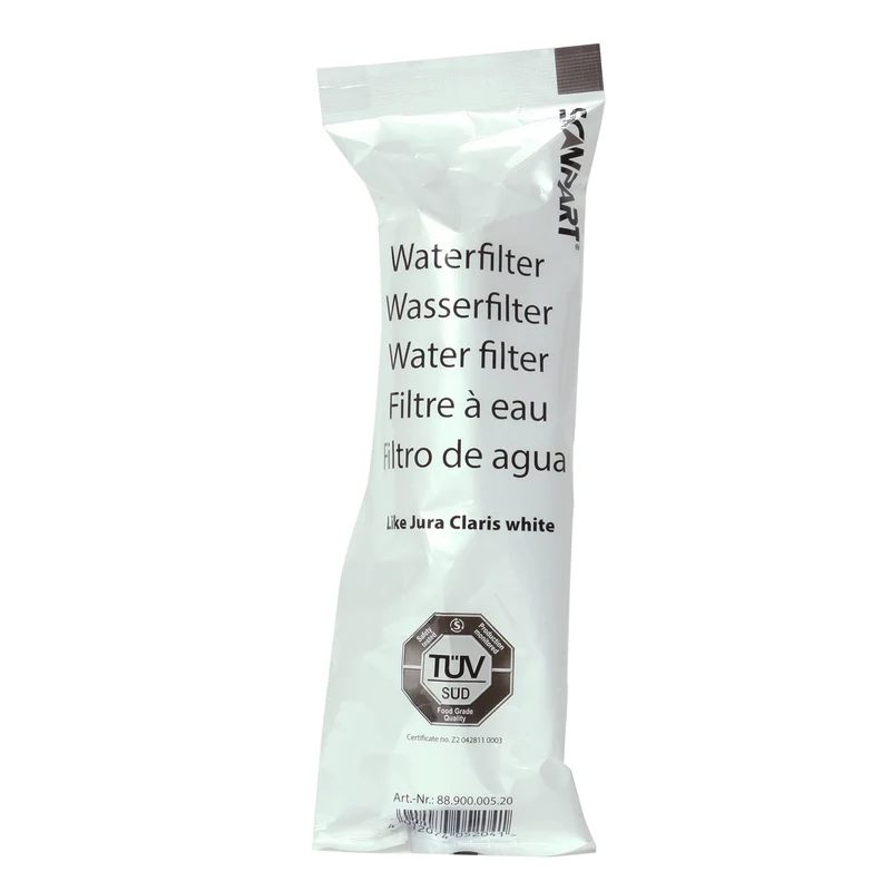Scanpart Filtre à eau enfichable compatible avec Jura White applicable dans les machines à café de Jura