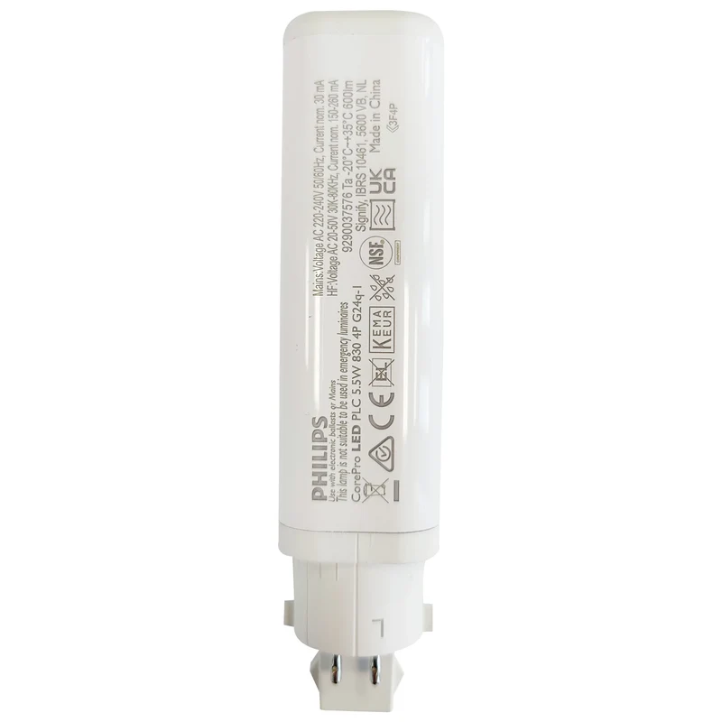 PHILIPS - Light tube - G24q-1 - 13 W - 475 Lumen - 3000 K - Frosted - PL-C