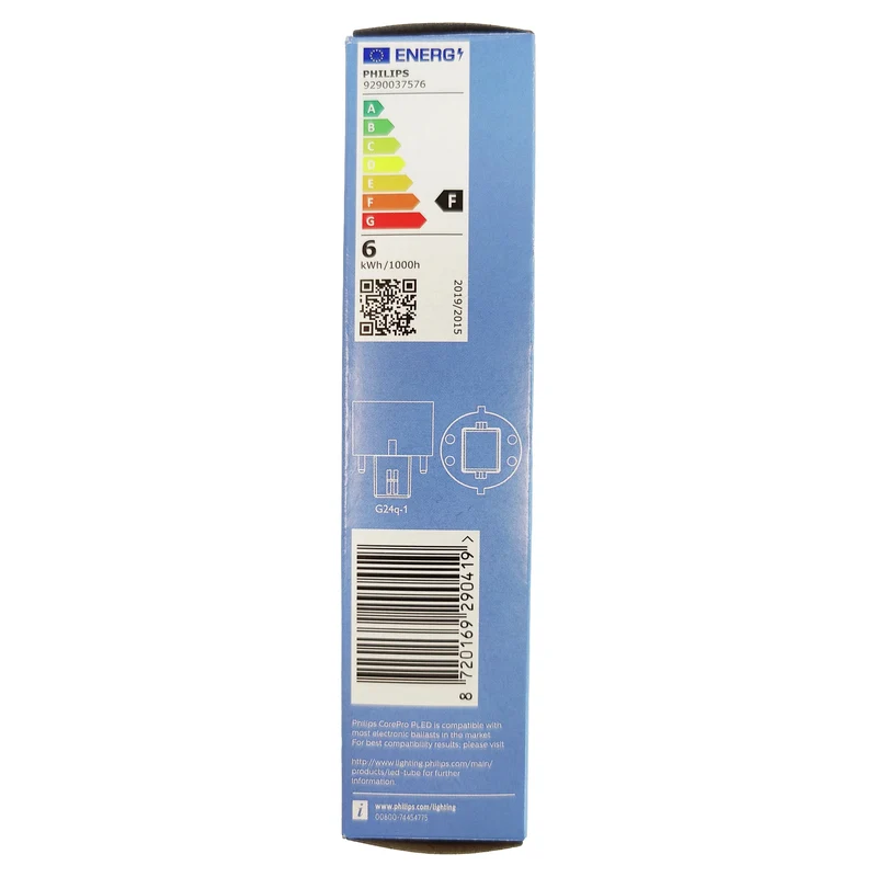 PHILIPS - Light tube - G24q-1 - 13 W - 475 Lumen - 3000 K - Frosted - PL-C