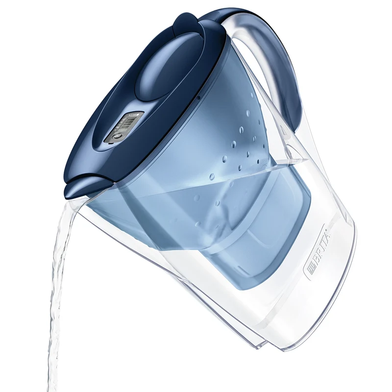 BRITA - Marella Cool - Carafe filtrante à eau - Bleu - 2,4 L - Filtre à eau inclus