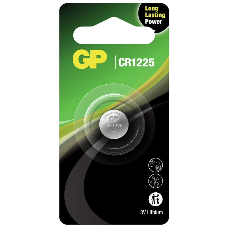 GP Lithium CR1225 | 1225 - 3 V - 62 mAh - Cellule bouton