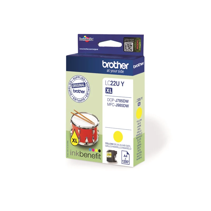 BROTHER XL Cartouche d'encre LC22UY XL - Jaune