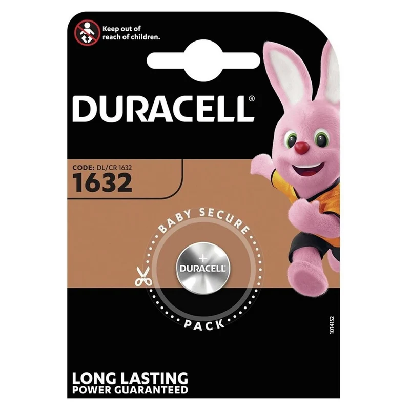 DURACELL Lithium CR1632 | 1632 - 3 V - 140 mAh - Cellule bouton