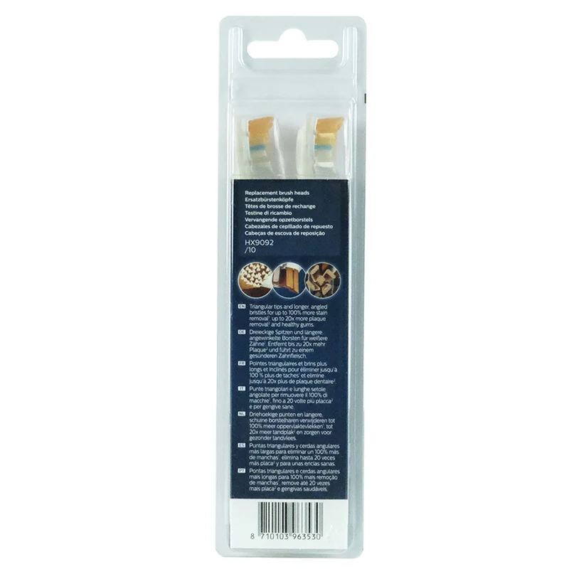 Philips - Brossettes - Sonicare A3 - Premium All-in-One - 2 Pièces - Blanc - HX9092