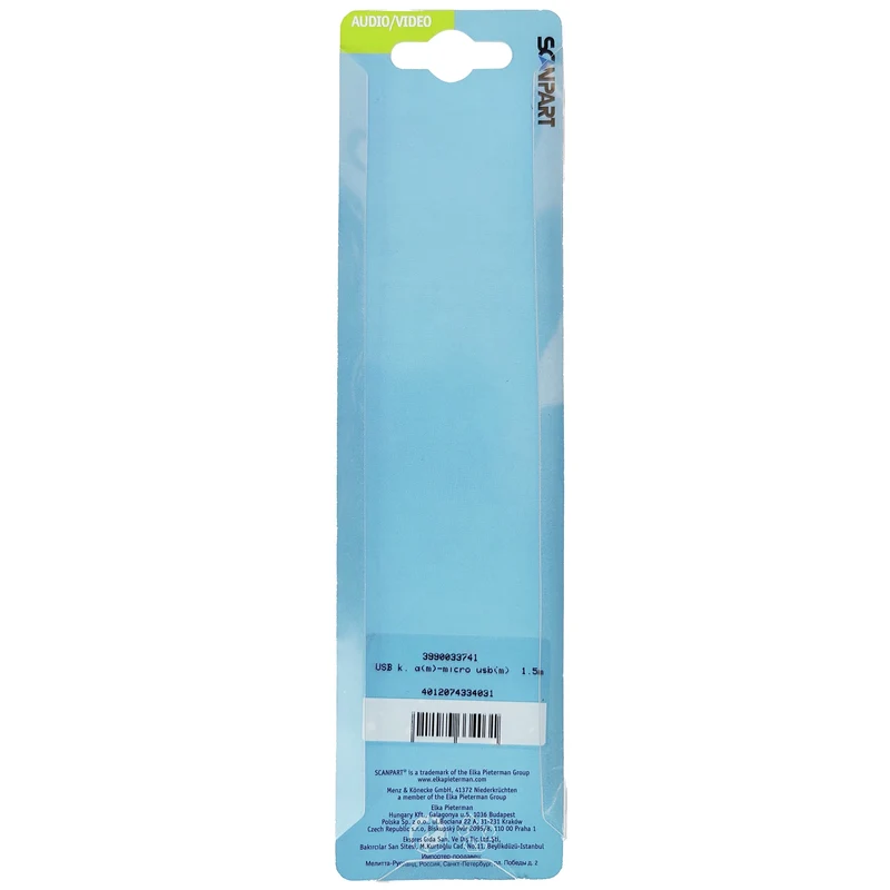 SCANPART - Câble de chargement et de données - USB-A (Mâle) - Micro USB (Mâle) - 1,5 m