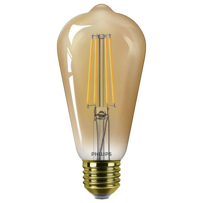 PHILIPS - Vintage Led - E27 - 50 W - 640 Lumen - 1800 K - Flame - ST64