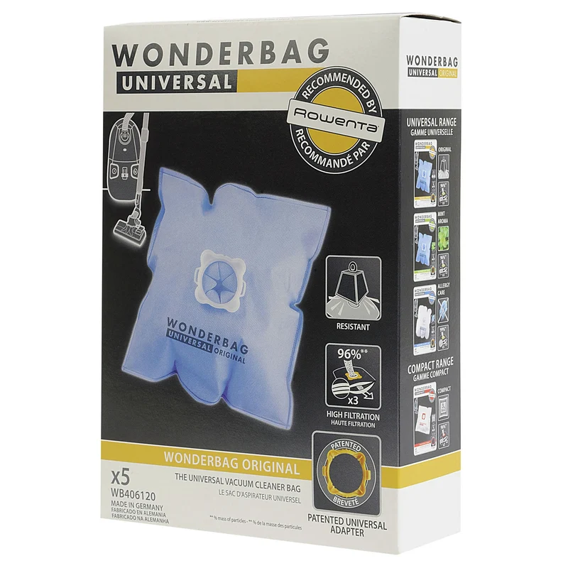 ROWENTA Wonderbag Universal | WB406120 - 5 Sacs d´aspirateur