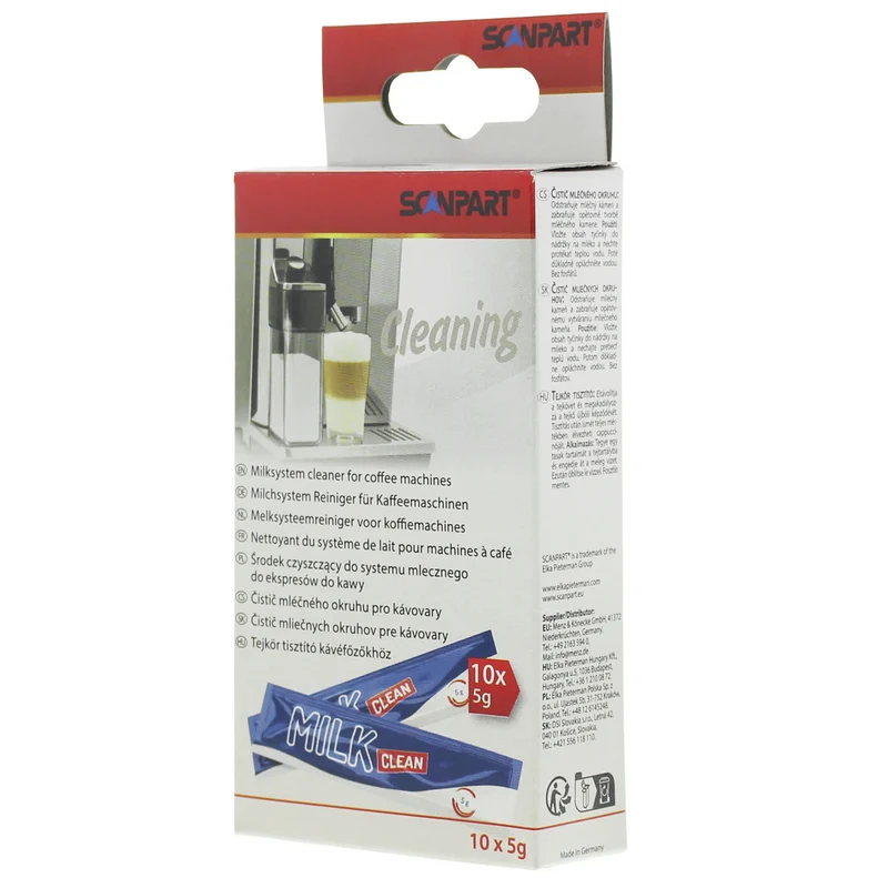 SCANPART - Bottle Cleaner - Powder - Applicable to Milk systems Multi pack - 10 Pieces of 5 g