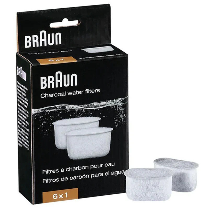 Braun Charcoal Filtre à eau au charbon applicable dans les machines à café de Braun - Multi Pack