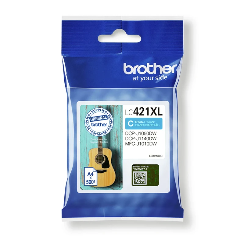 BROTHER Cartouche d'encre LC421XL C - Bleu