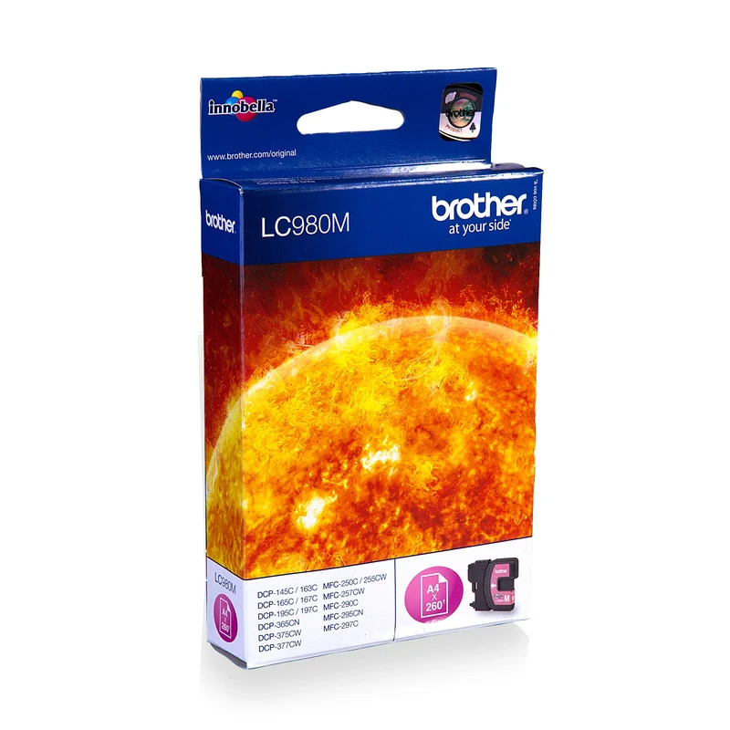 BROTHER Cartouche d'encre LC980M - Rouge