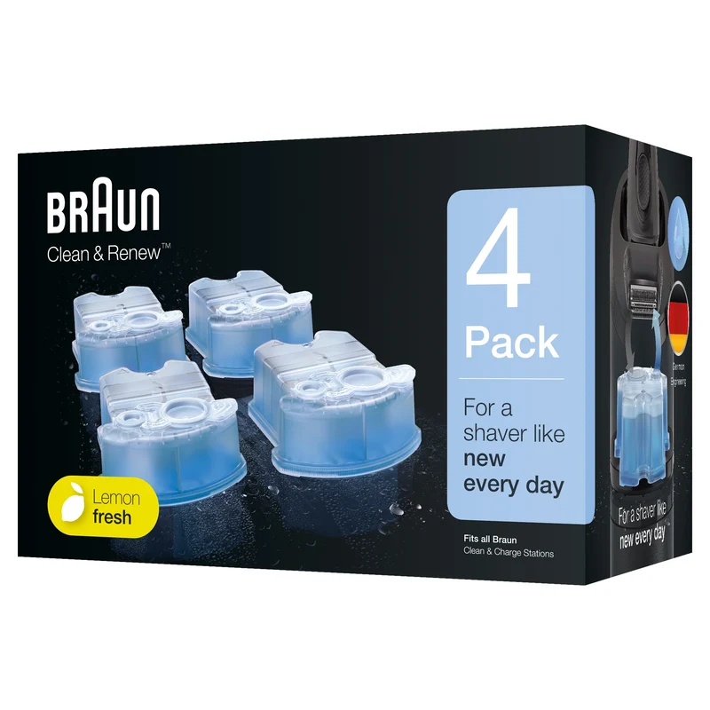BRAUN - CCR4 - Cartouche Clean & Renew - 4 Pièces