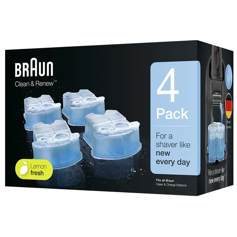 BRAUN - CCR4 - Cartouche Clean & Renew - 4 Pièces