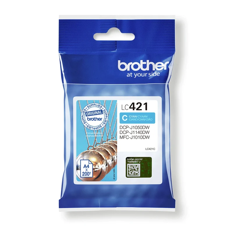BROTHER Cartouche d'encre LC421C - Bleu